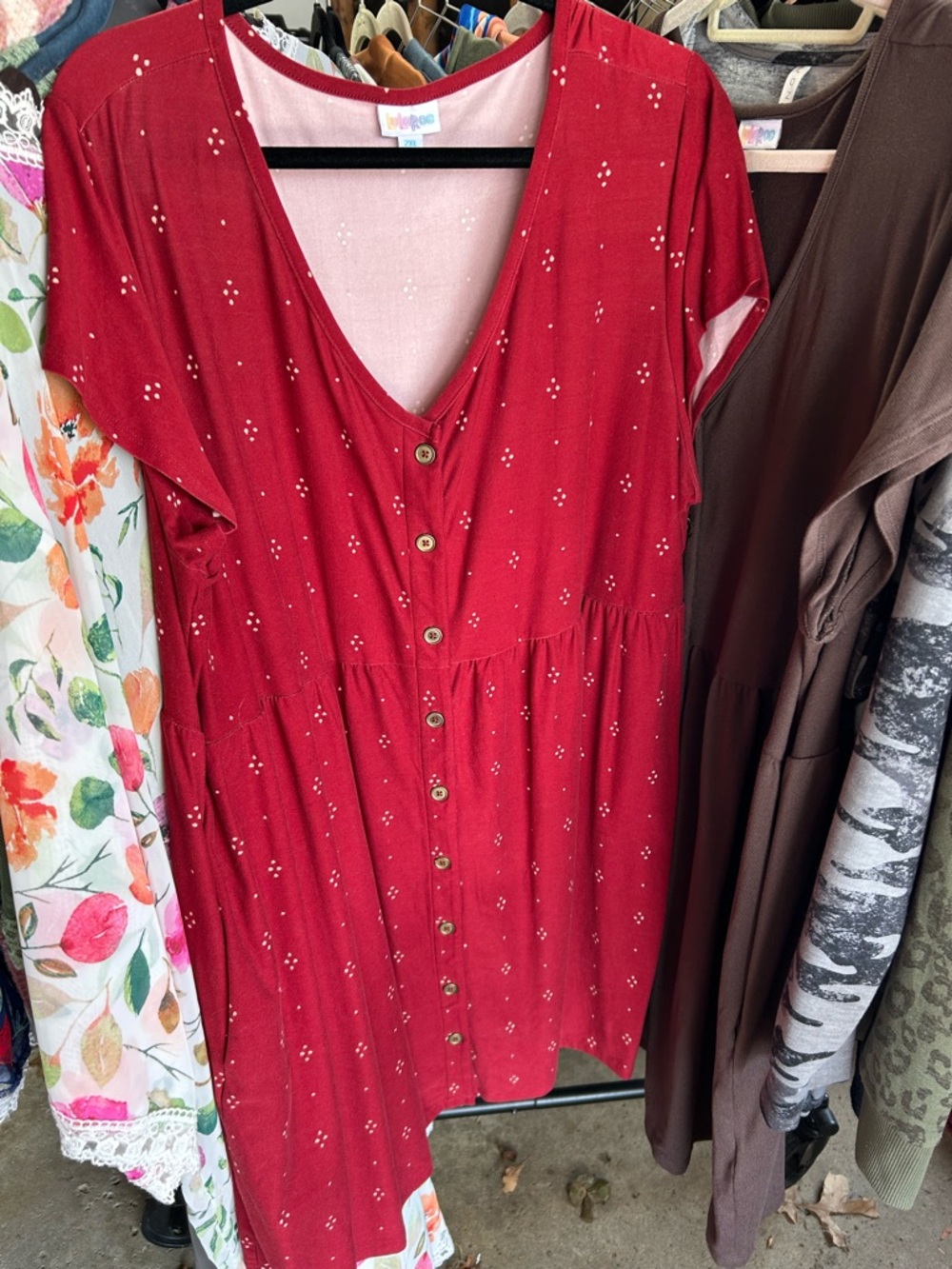 LuLaRoe 2X Heidi dress.